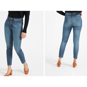 Everlane Womens Ankle Jeans 23 US 00 Blue High Rise Skinny Medium Wash NWT